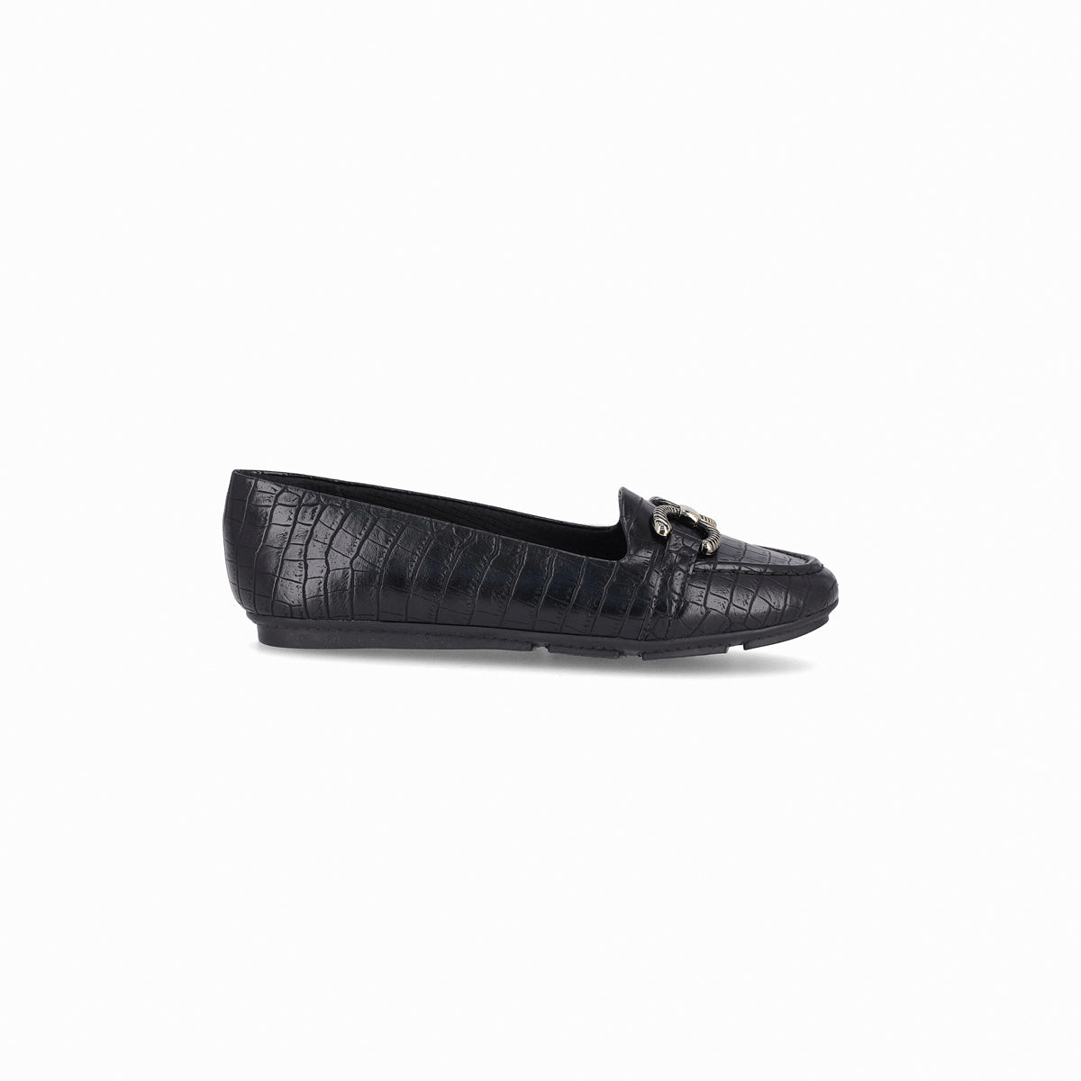Balerina tacón bajo con textura croco - Michele