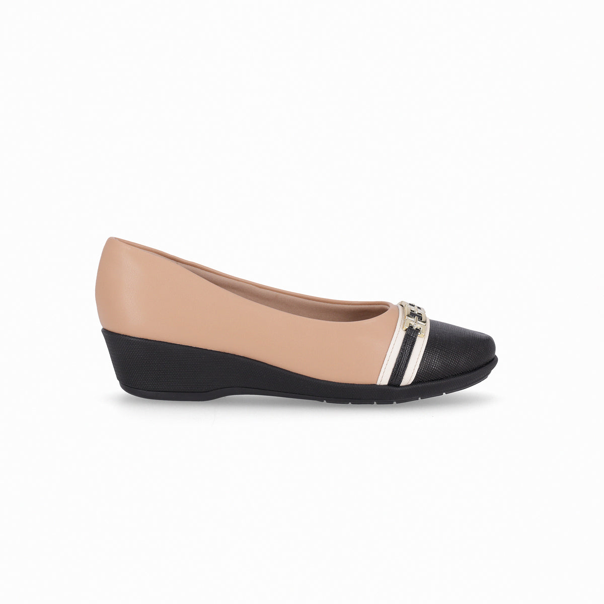 Balerina cuña media con doble textura para mujer – Ivone