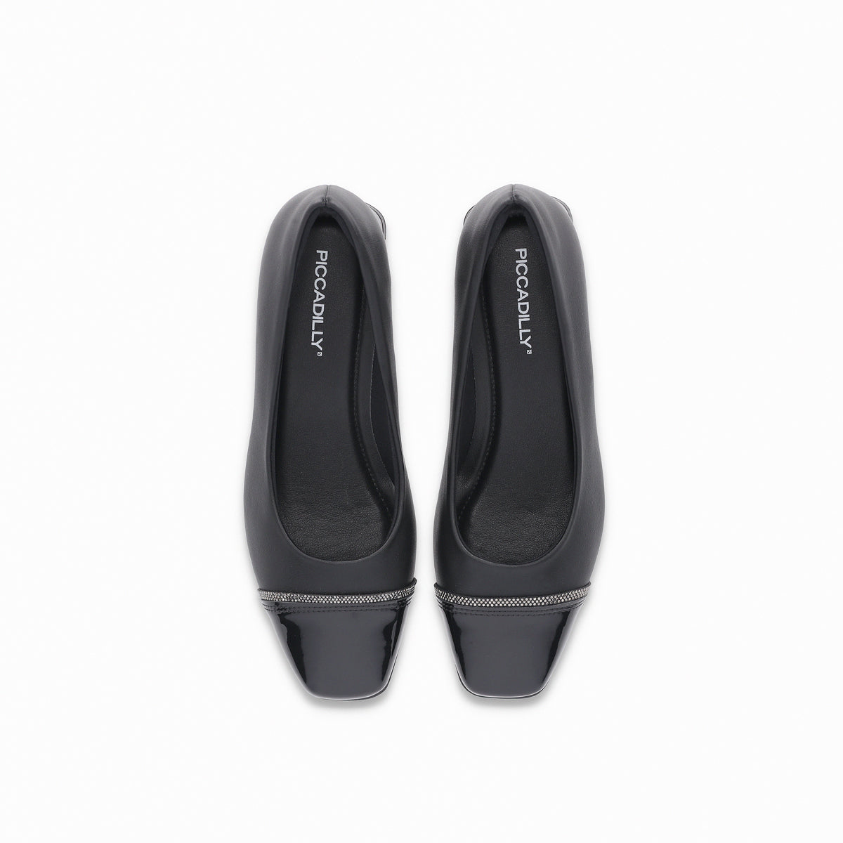 Zapatilla tacón medio punta cuadrada – Tati