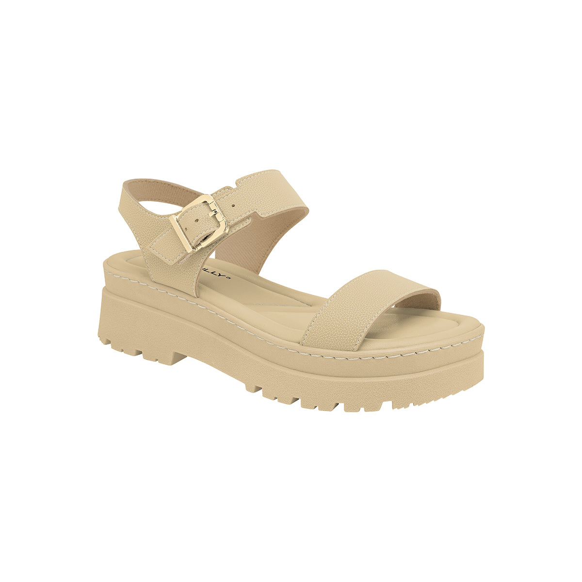 Sandalia con tiras anchas ajustable al tobillo – Maxi