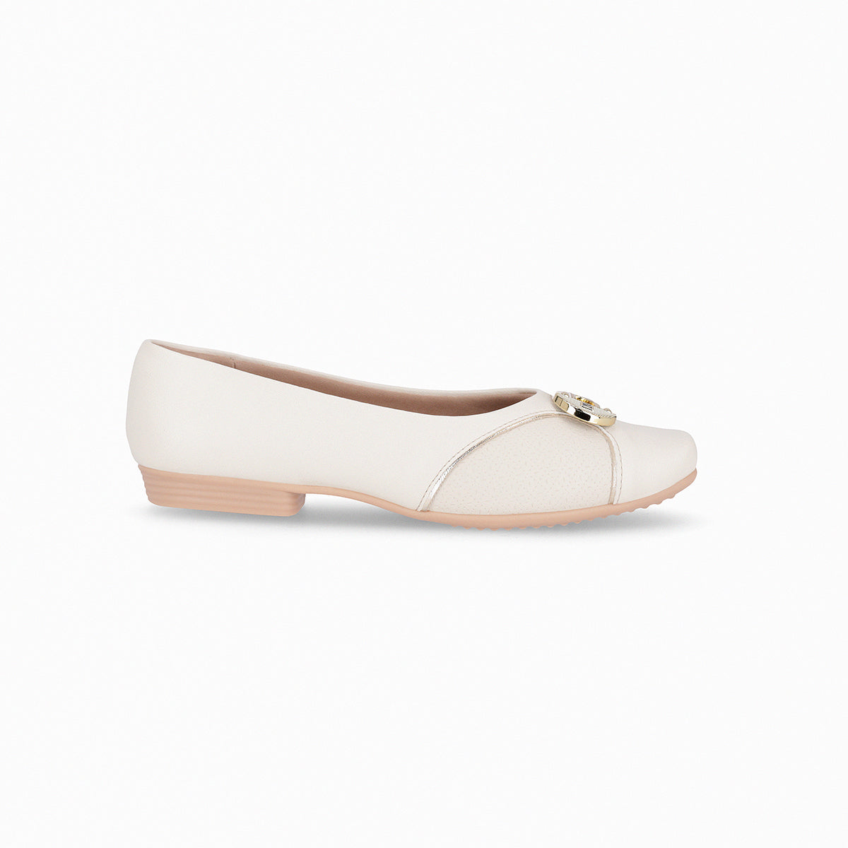 Balerina con líneas y hebilla ovalada – Raquel