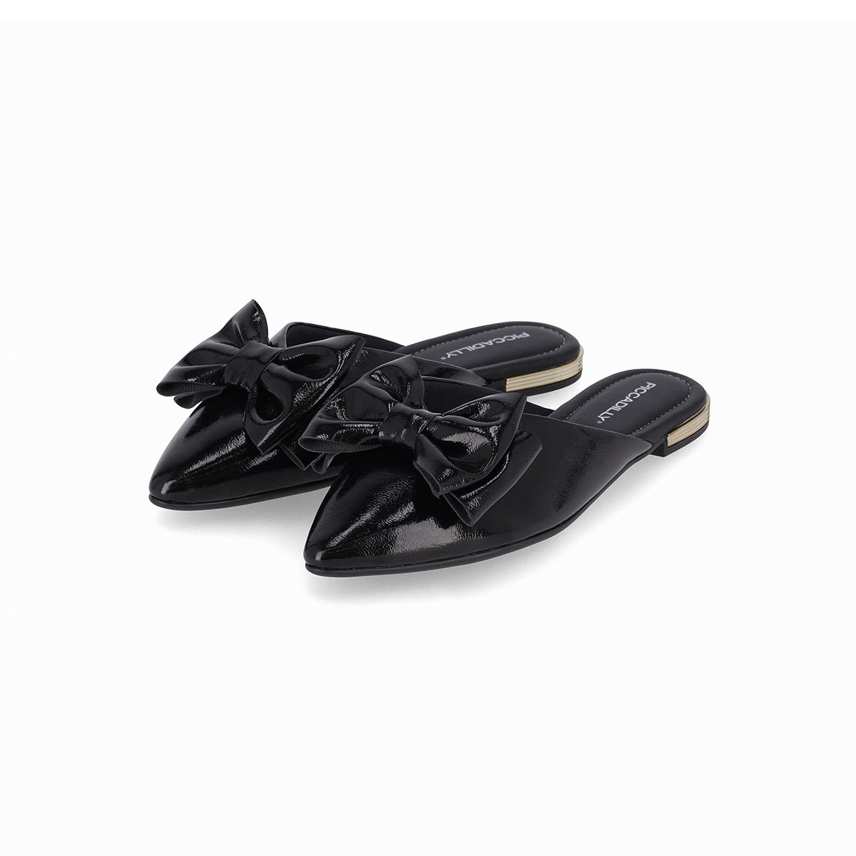 Mules de tacón bajo con moño – Ana