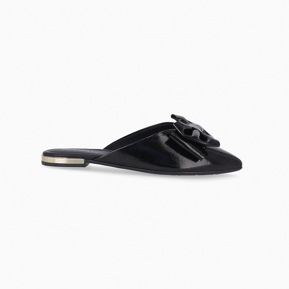 Mules de tacón bajo con moño – Ana