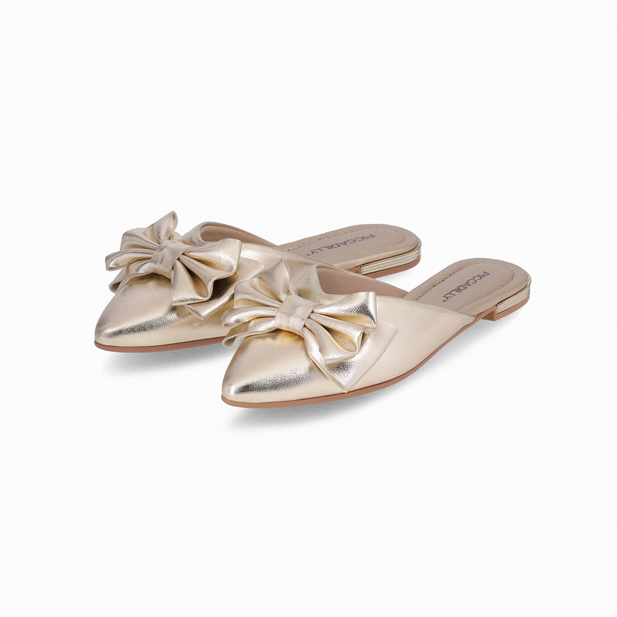 Mules de tacón bajo con moño – Ana