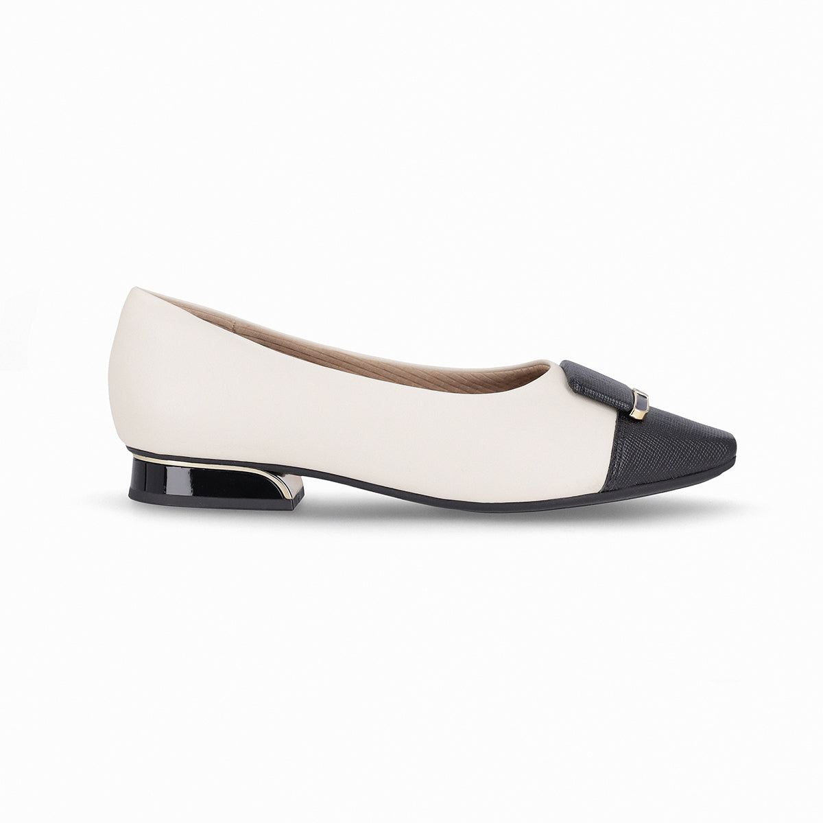 Zapatos cap toe puntera en punta y tacón bajo – Silvia