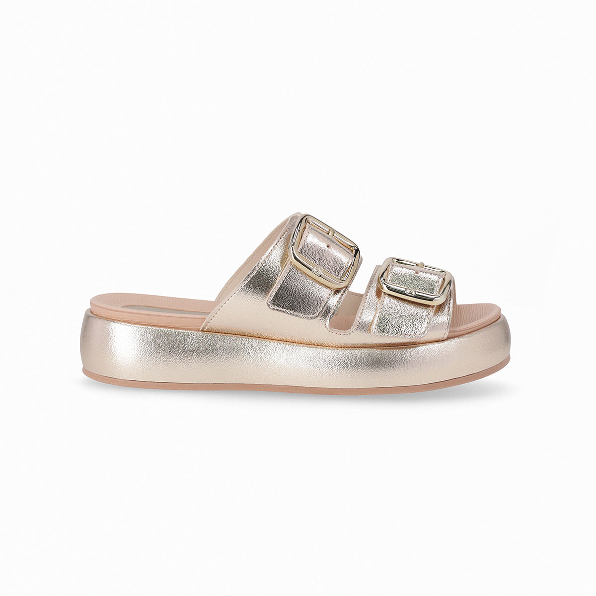 Sandalias de plataforma casual slip-on con hebillas - Sol