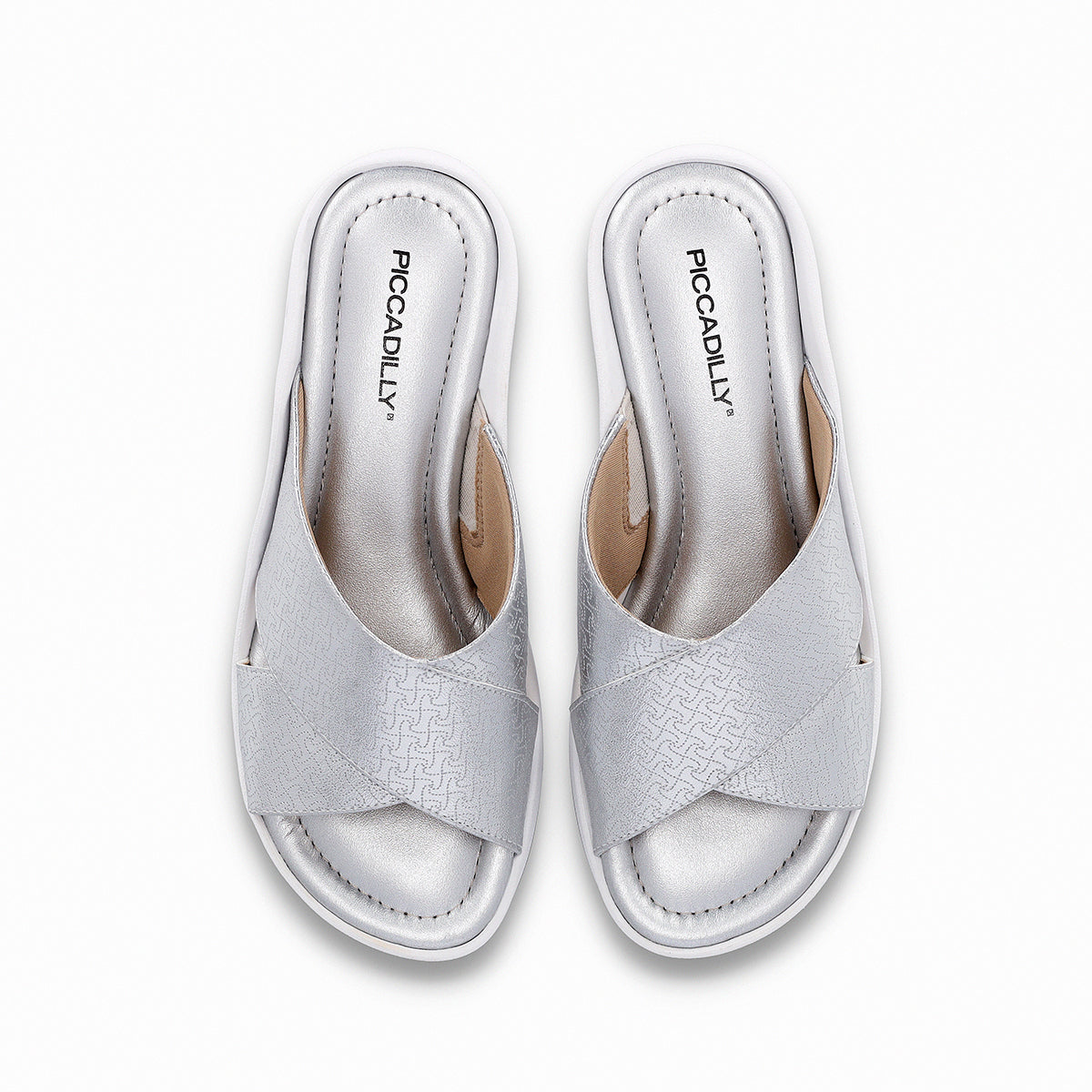 Sandalia de plataforma de cuña media tiras cruzadas - Fran