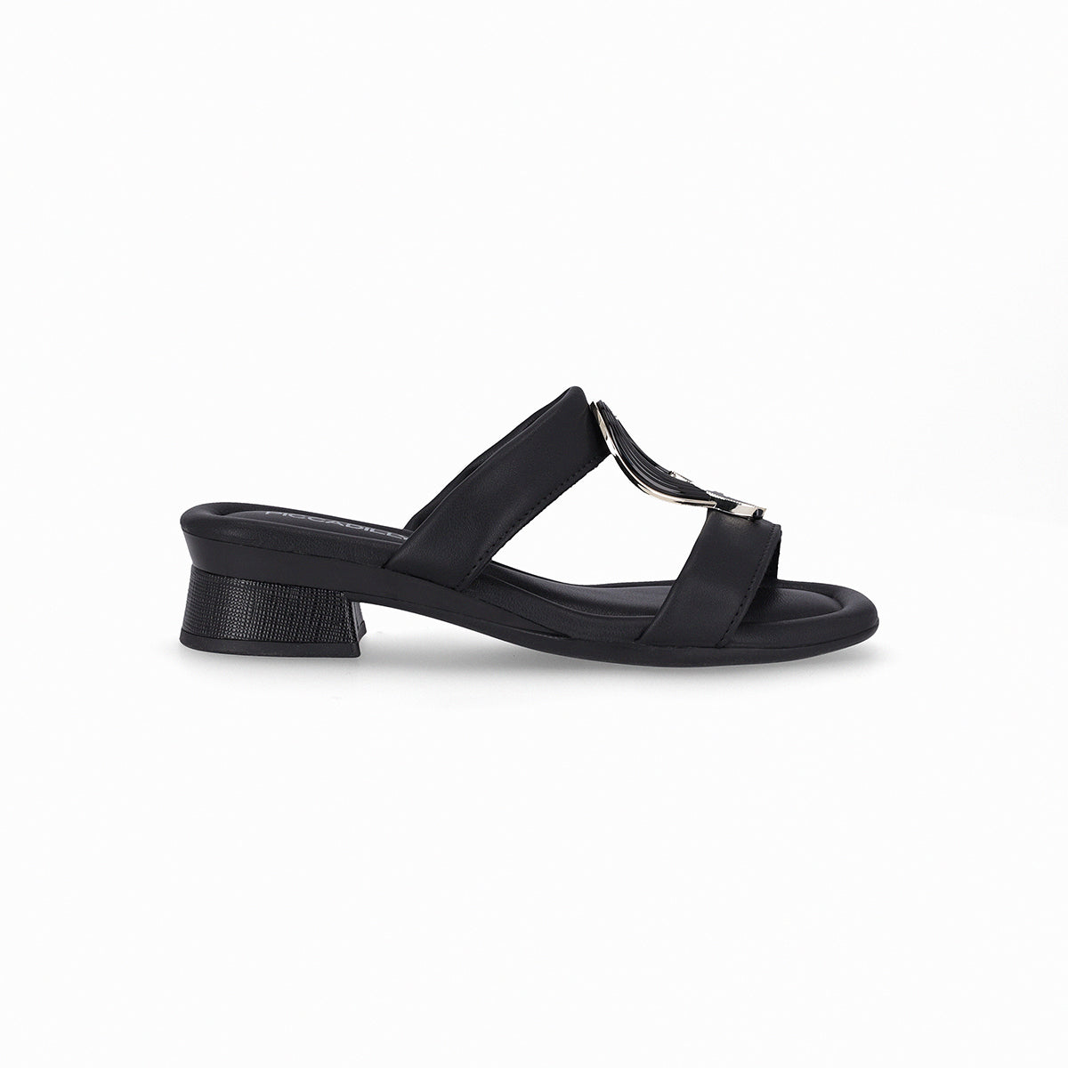 Sandalia formal dos tiras y decoración central – Lucía