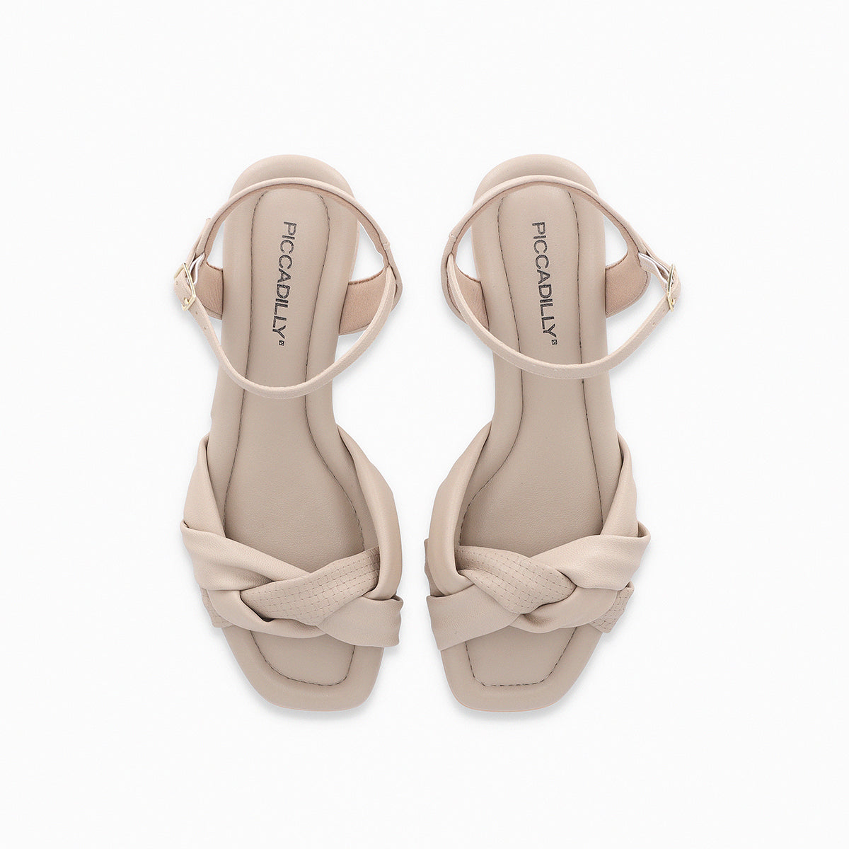 Sandalia con correa ajustable y tiras cruzadas – Lucía