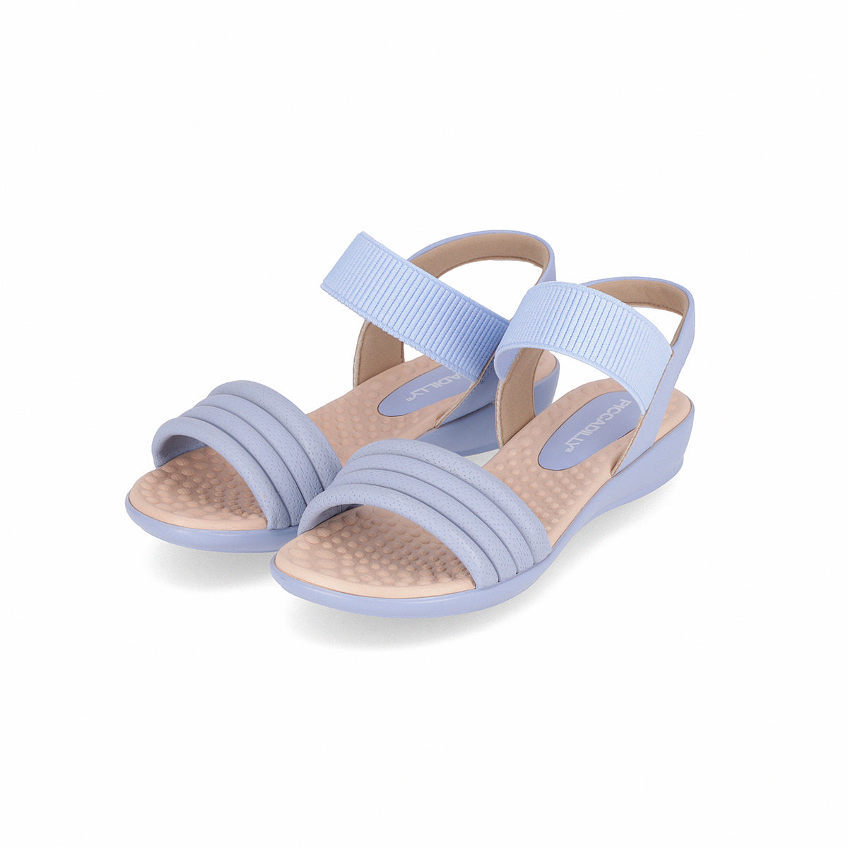 Sandalia ajustable con velcro y tira ancha – Camilla