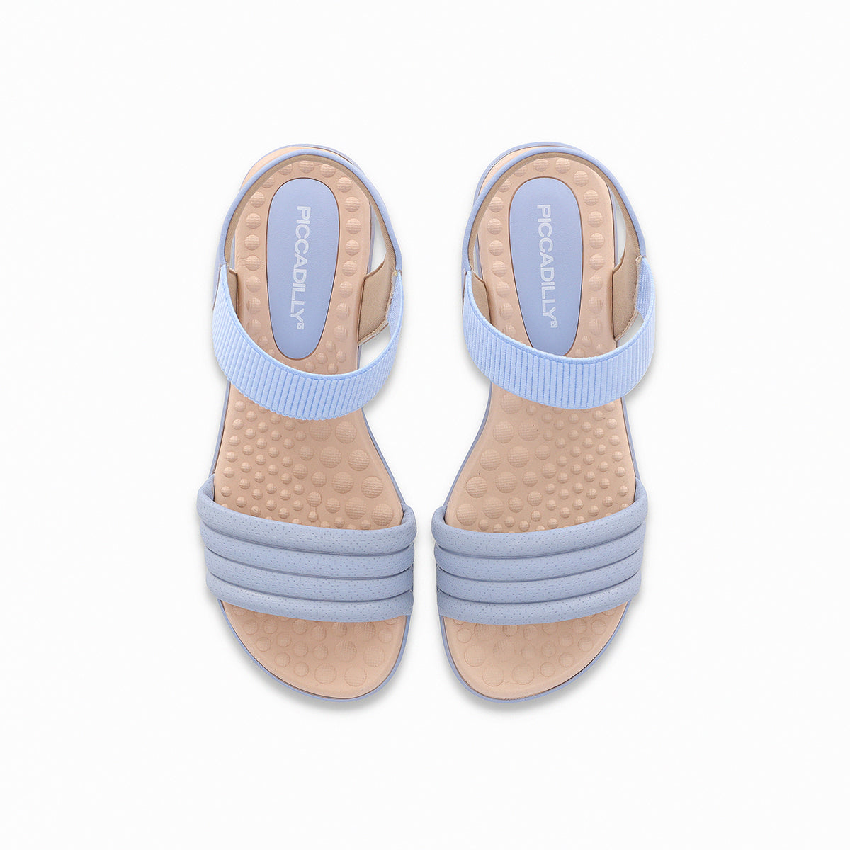 Sandalia ajustable con velcro y tira ancha – Camilla