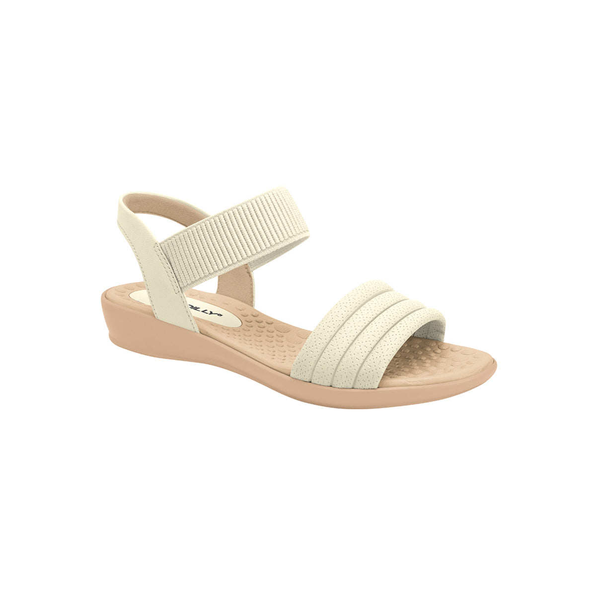 Sandalia ajustable con velcro y tira ancha – Camilla