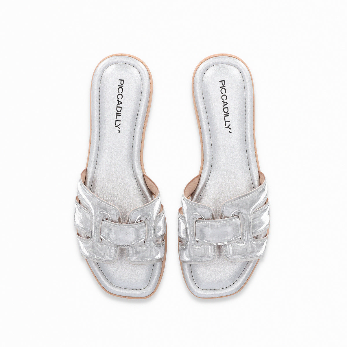 Flat estilo moderno de tiras anchas enlazadas – Gabi