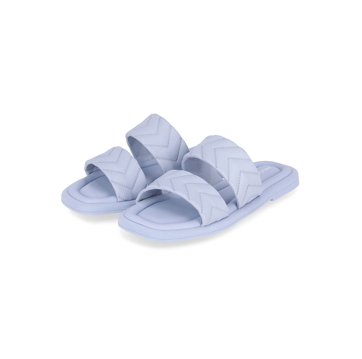 Flat dos tiras anchas con diseño en relieve – Manoele