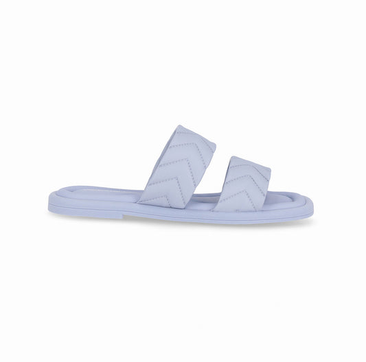 Flat dos tiras anchas con diseño en relieve – Manoele