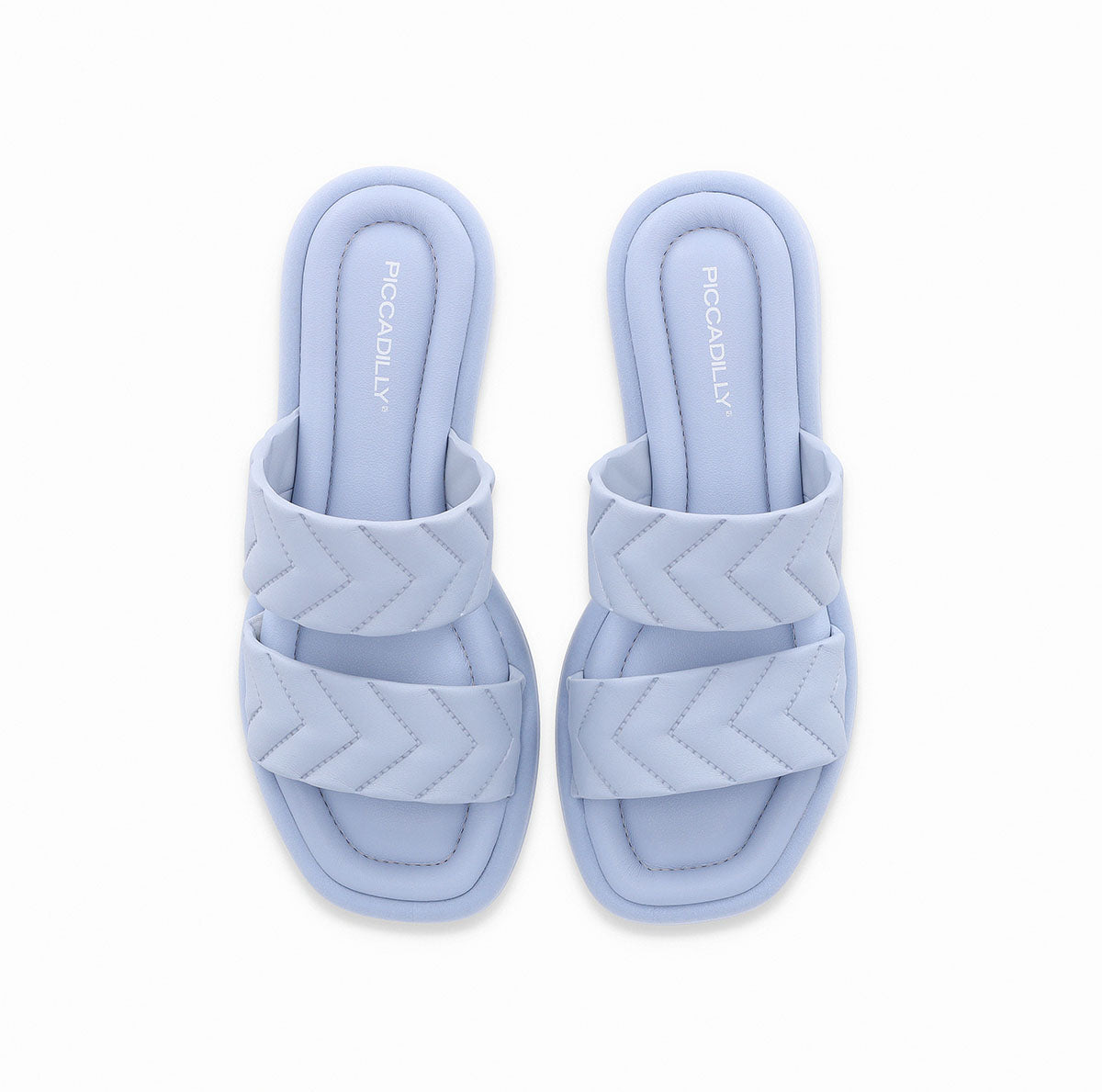 Flat dos tiras anchas con diseño en relieve – Manoele