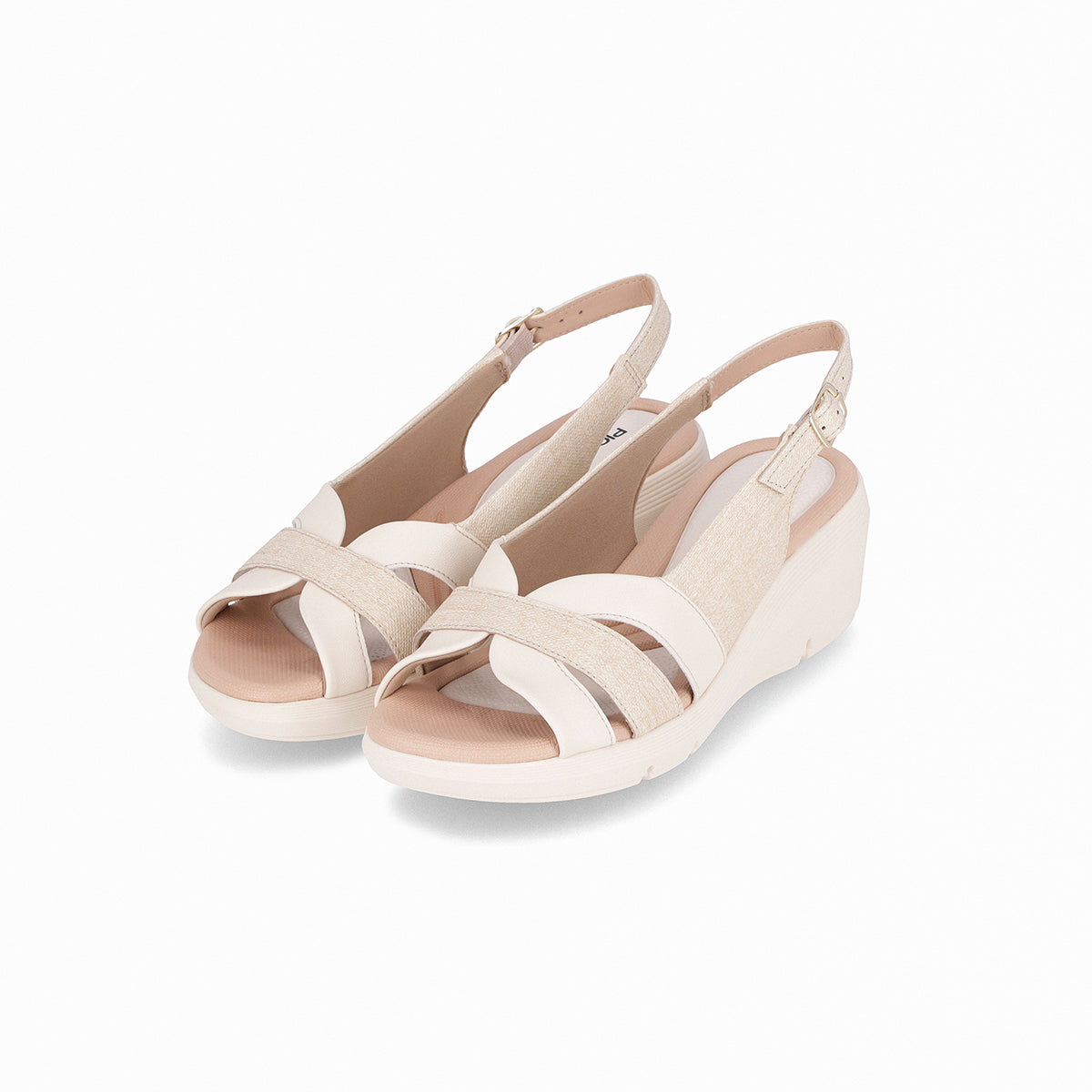Slingback tres tiras engarzadas al centro – Cecilia