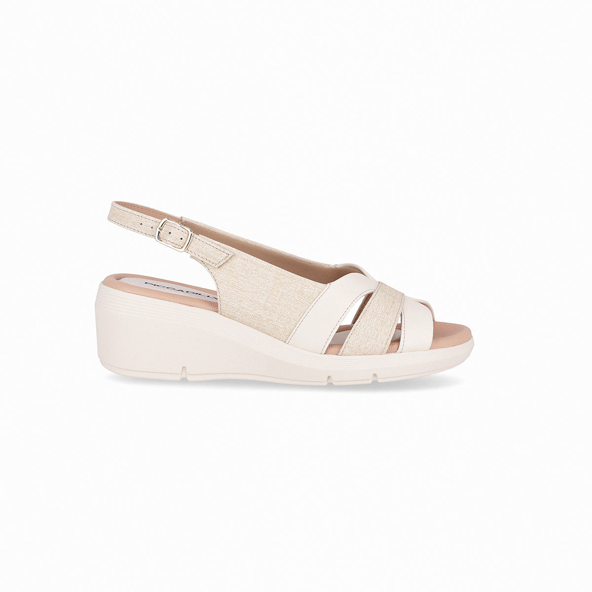 Slingback tres tiras engarzadas al centro – Cecilia