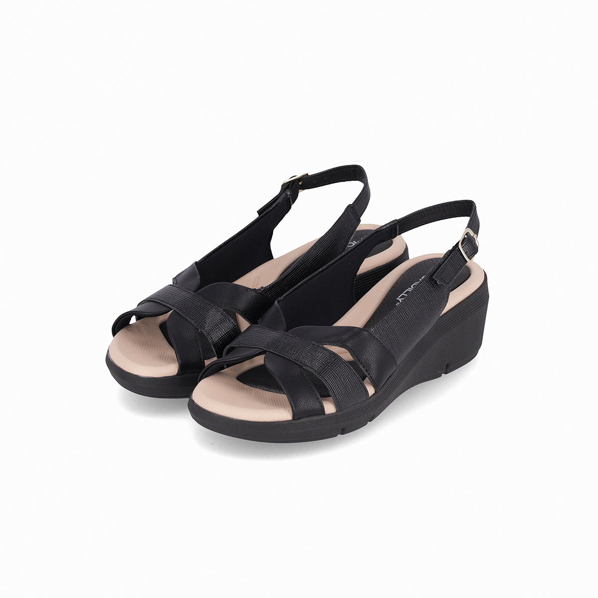 Slingback tres tiras engarzadas al centro – Cecilia