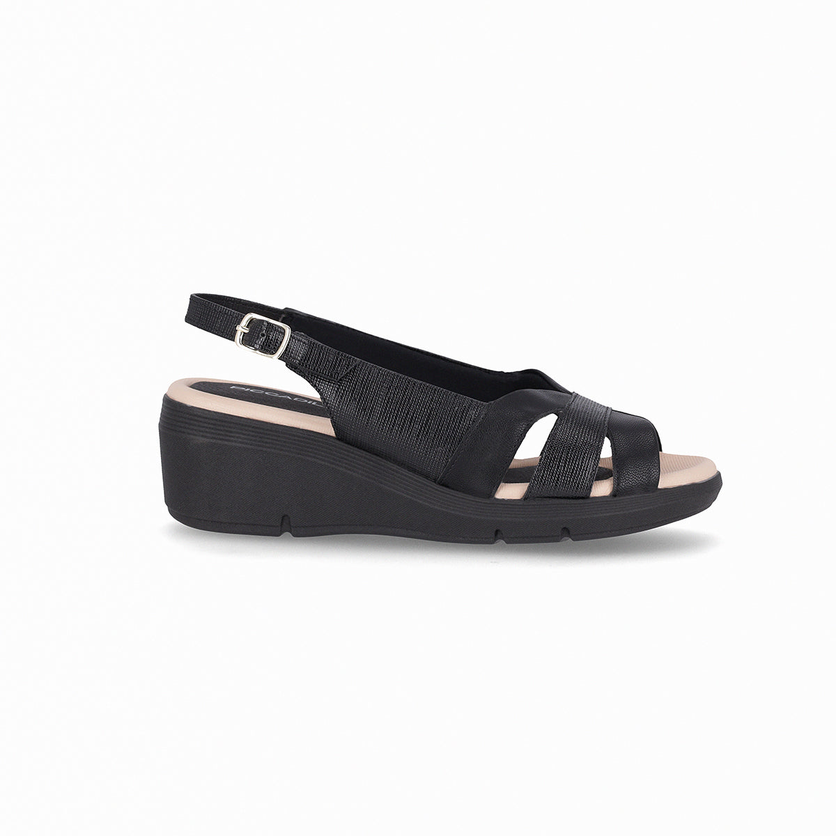 Slingback tres tiras engarzadas al centro – Cecilia