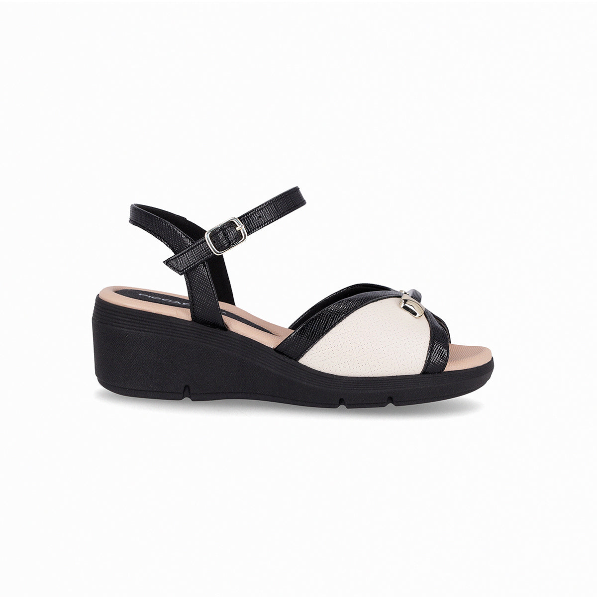 Sandalias cuña media ajuste al tobillo – Ceci