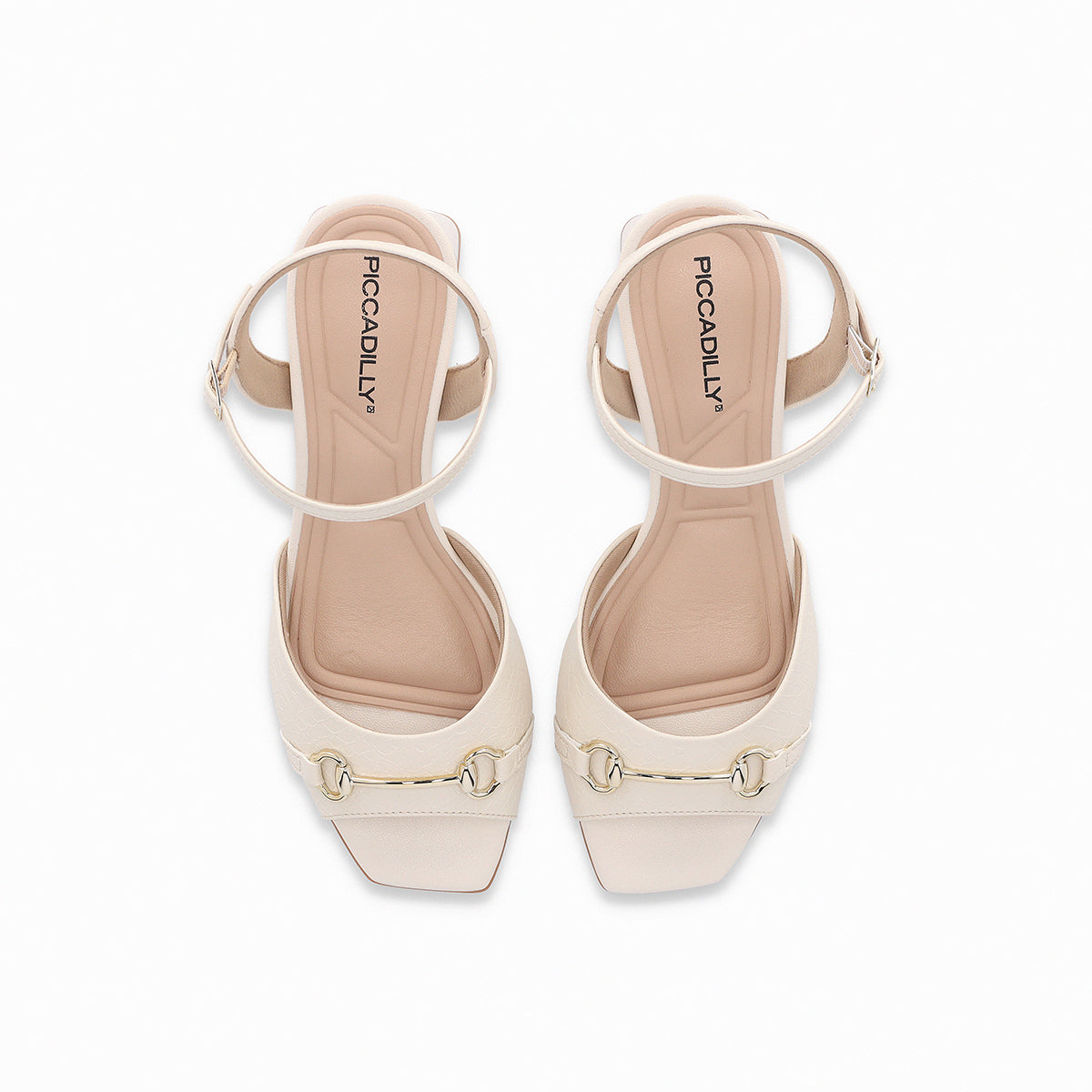 Sandalia con correa al tobillo y hebilla al frente – Renee