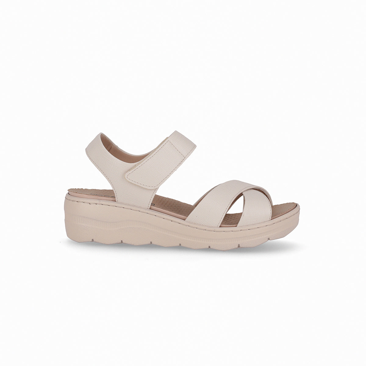 Sandalia ajustable con velcro y tiras cruzadas – SPA