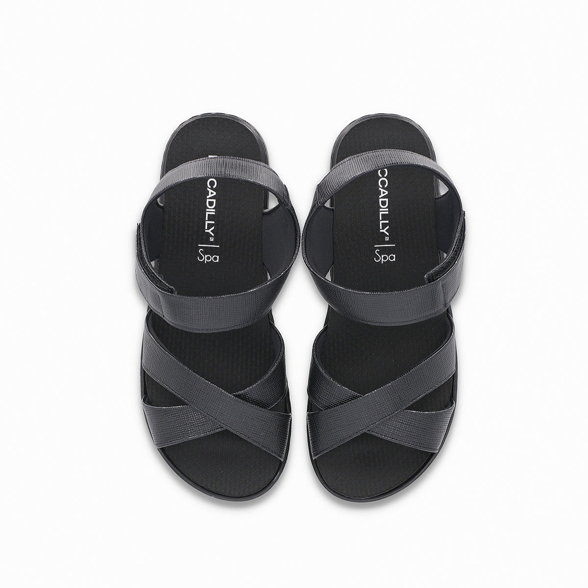 Sandalia ajustable con velcro y tiras cruzadas – SPA