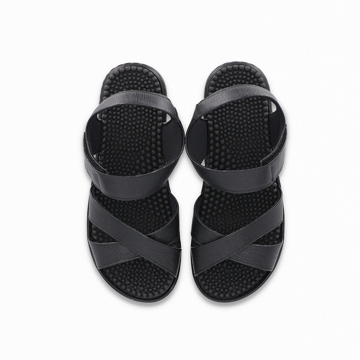 Sandalia ajustable con velcro y tiras cruzadas – SPA