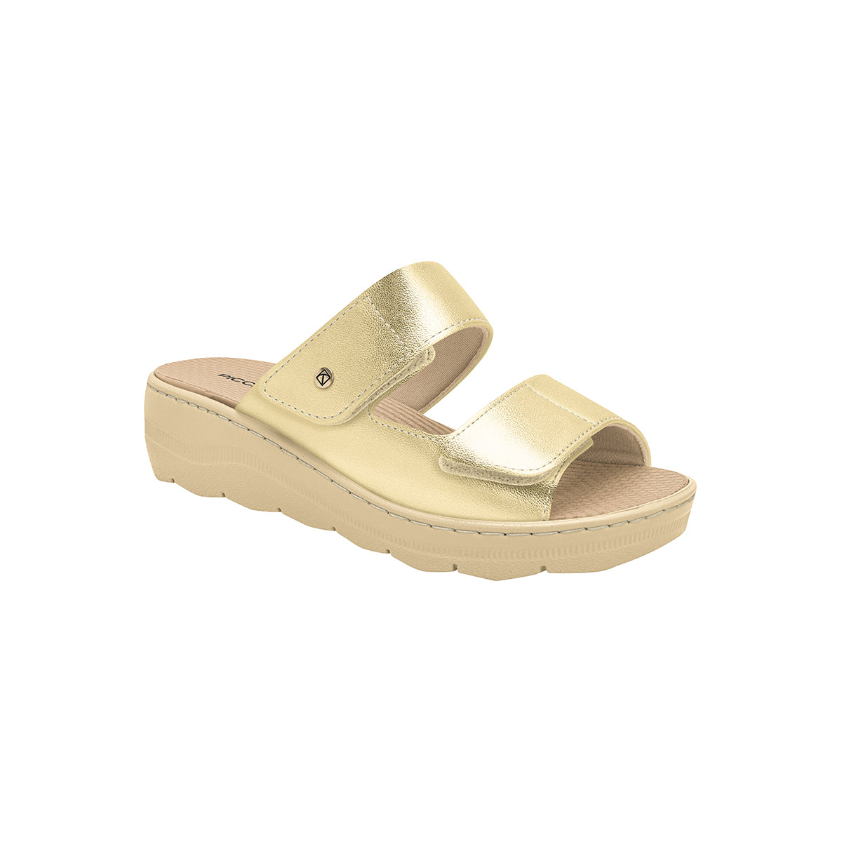 Sandalia cuña media con dos tiras – SPA