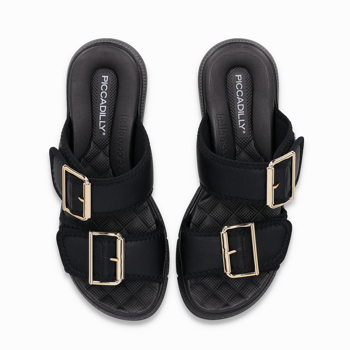 Sandalias acolchadas con dos cintos de velcro - Espolón
