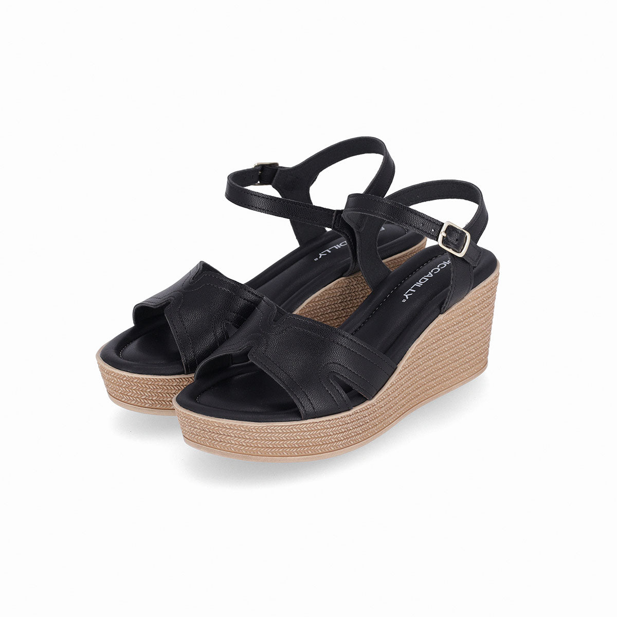 Sandalia cuña alta con correa al tobillo - Débora