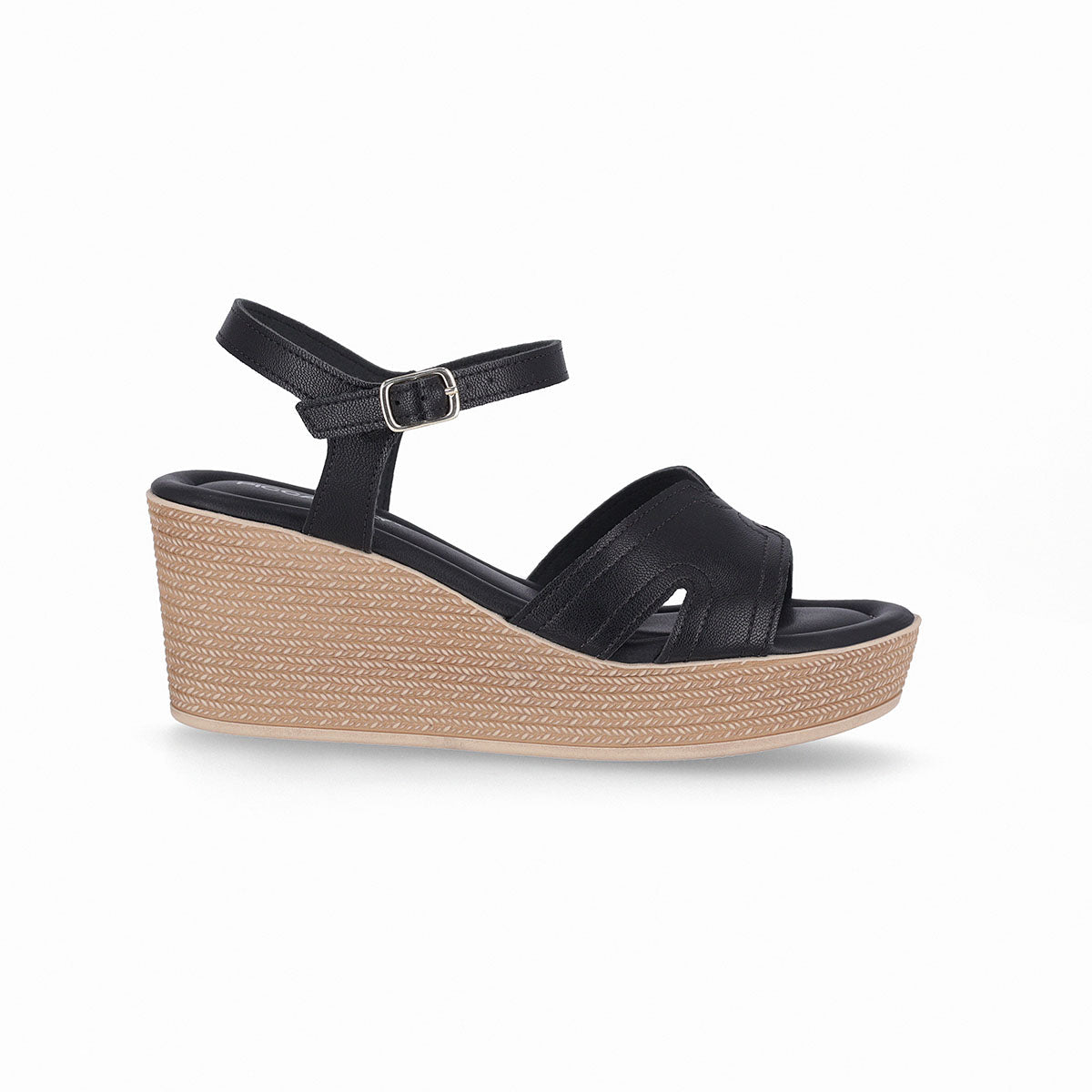 Sandalia cuña alta con correa al tobillo - Débora