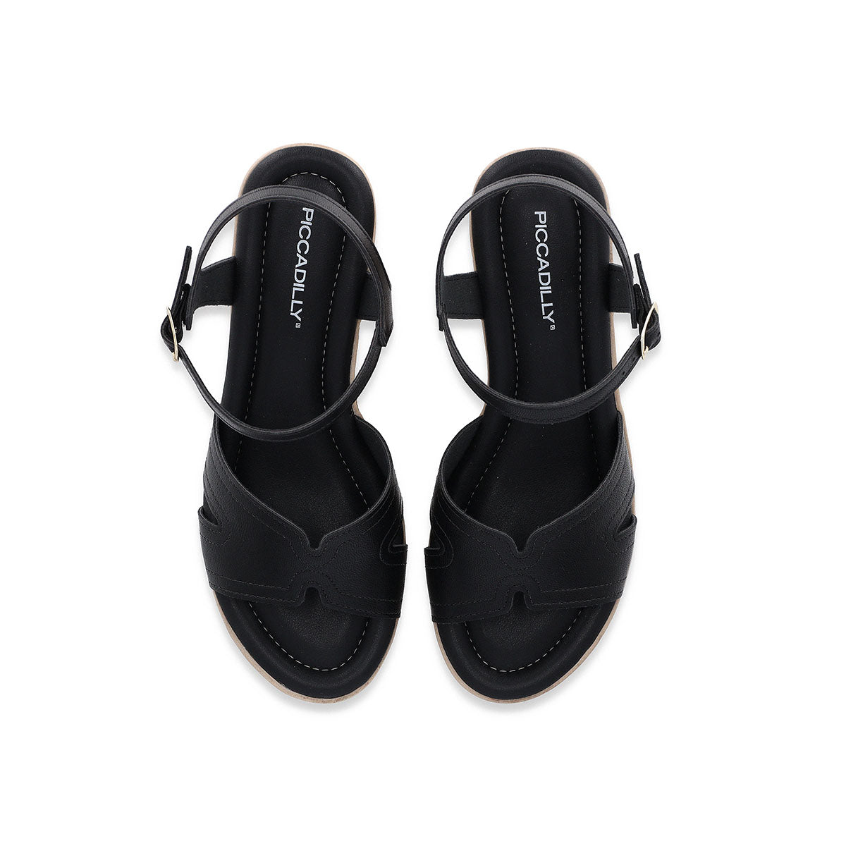 Sandalia cuña alta con correa al tobillo - Débora