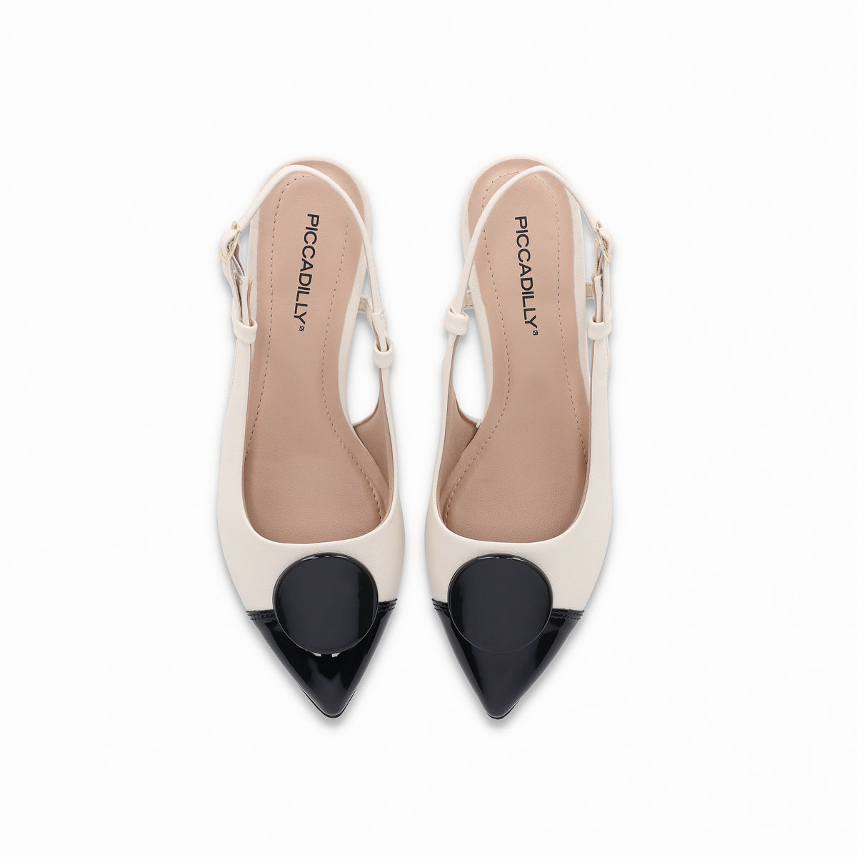 Zapato stiletto tacón medio semi abierto  – Taci