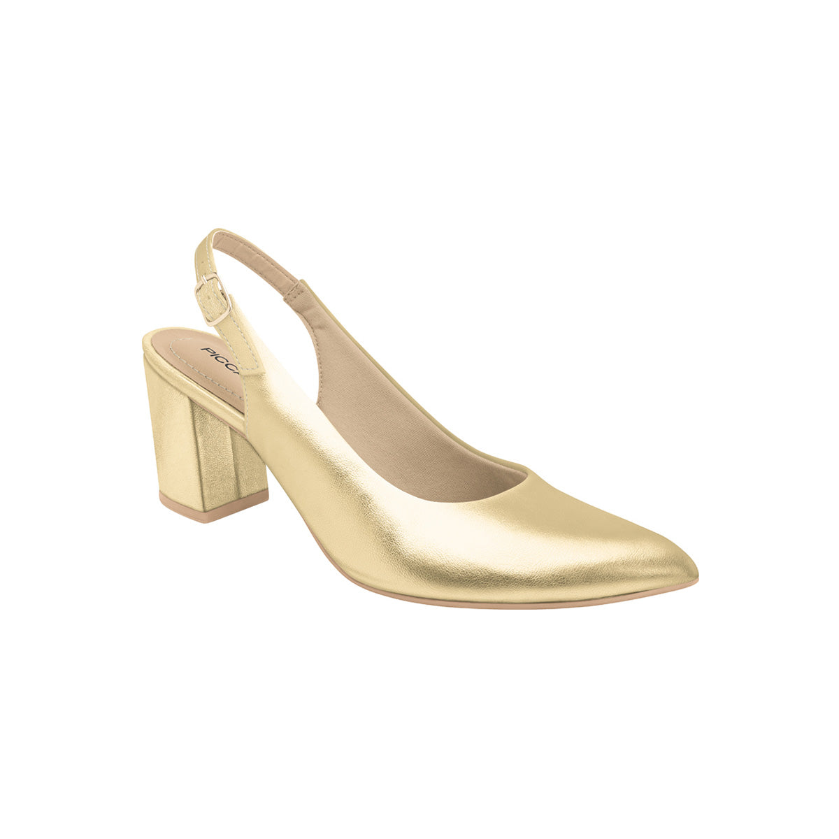 Slingback tacón alto puntera almendrada – Luiza