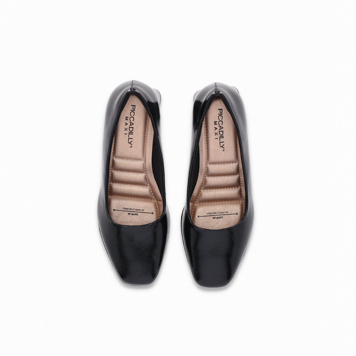 Zapatilla de tacón medio con puntera cuadrada Maxi – Estela