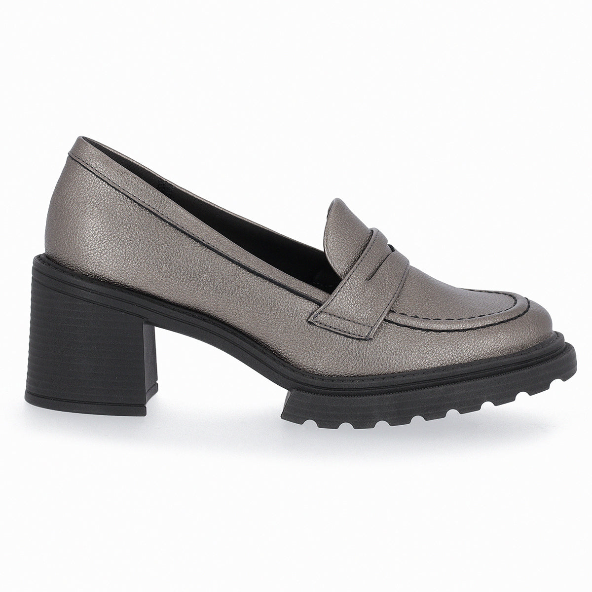 Mocasín Gisa de tacón medio