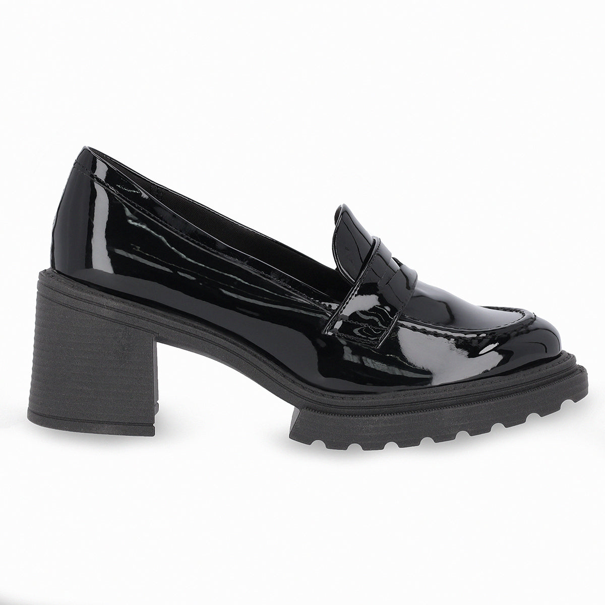 Mocasín Gisa de tacón medio