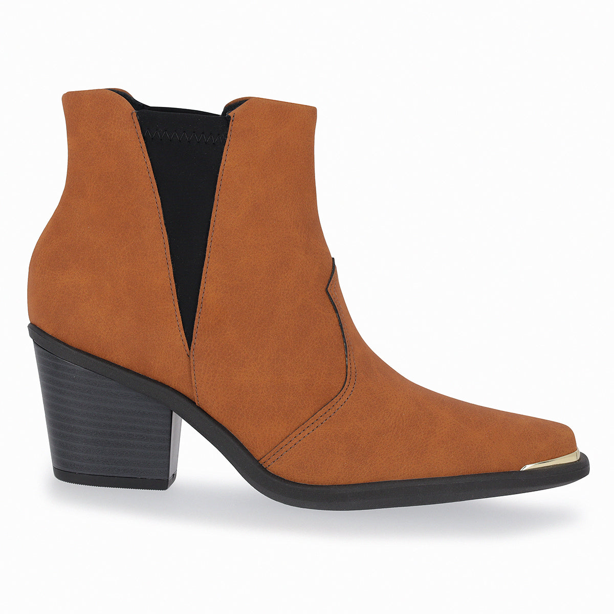 Bota Western al tobillo de tacón medio