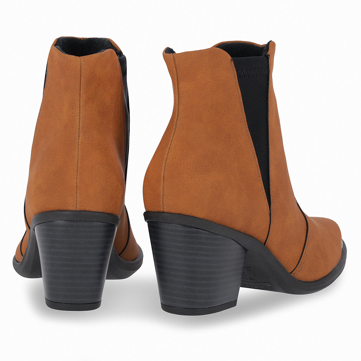 Bota Western al tobillo de tacón medio