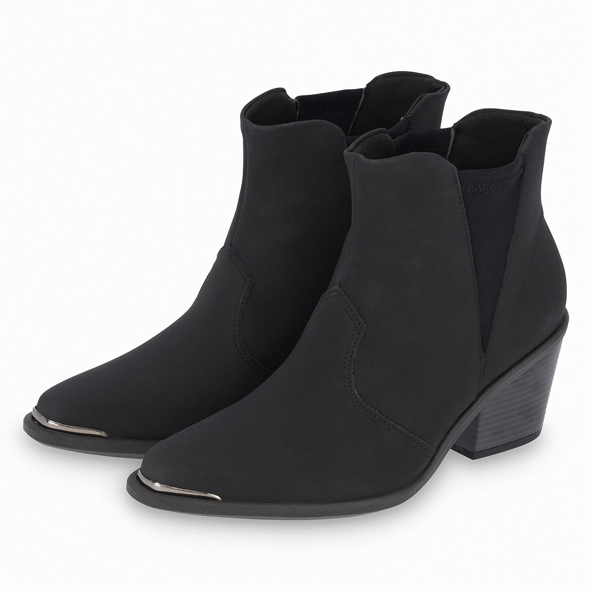 Bota Western al tobillo de tacón medio