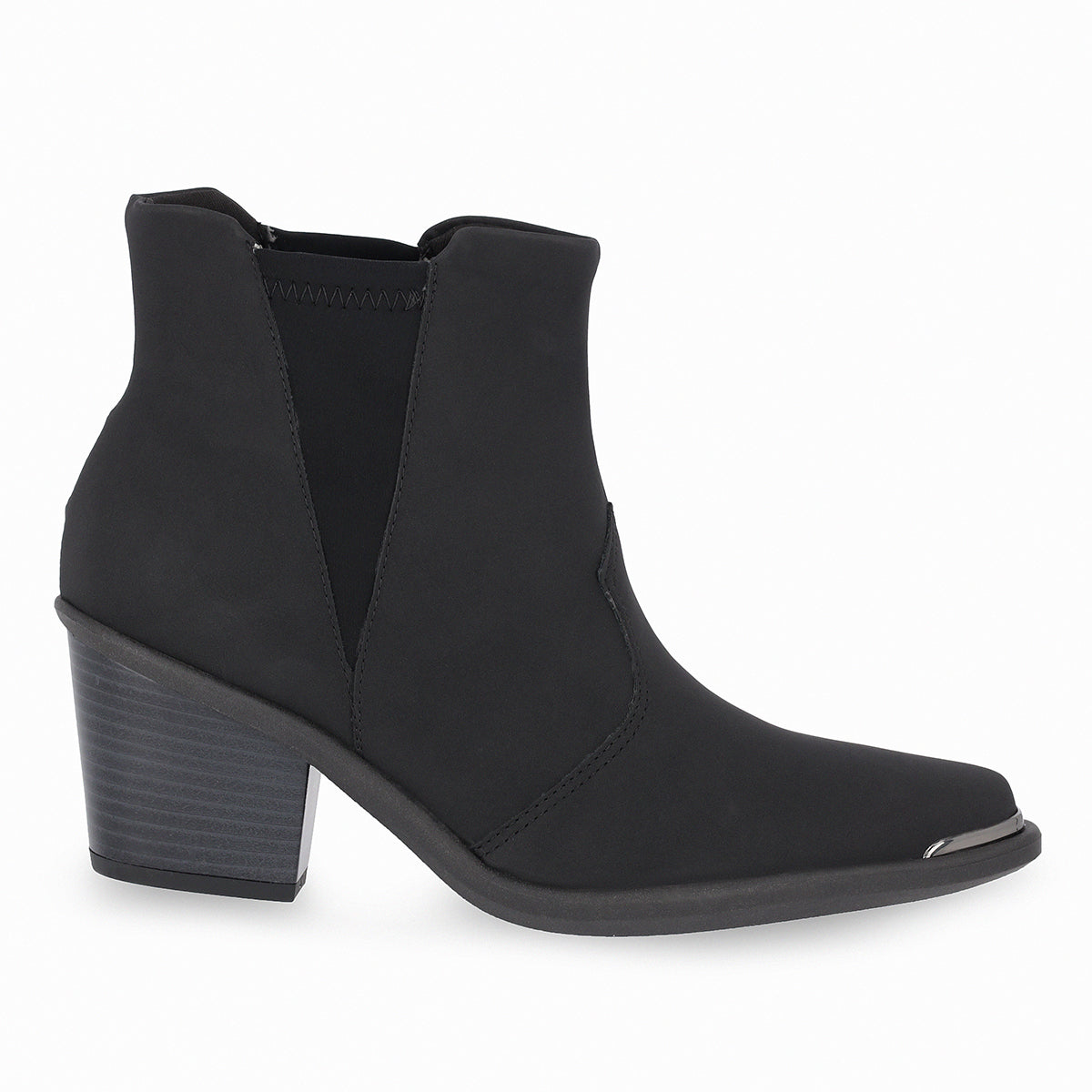Bota Western al tobillo de tacón medio