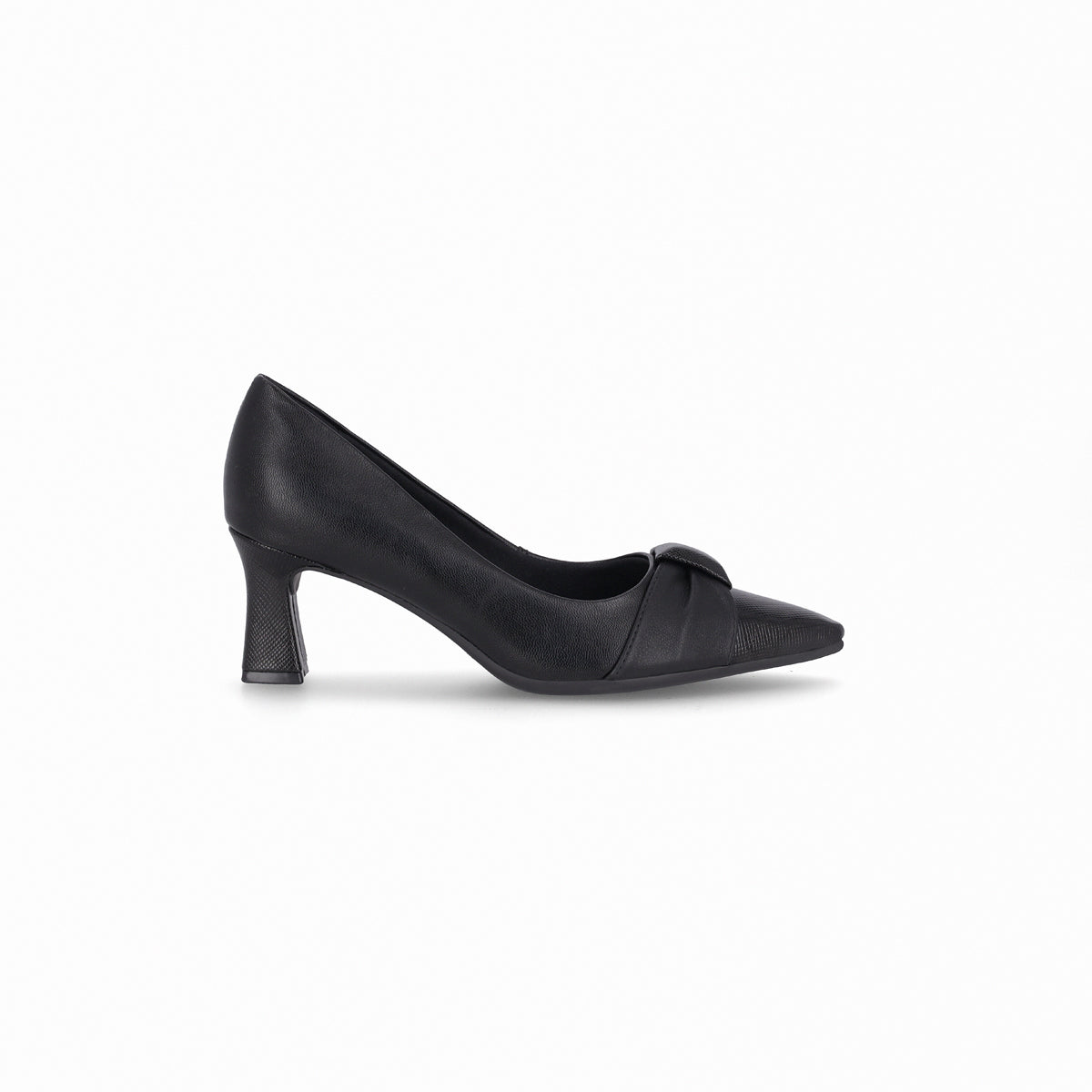 Zapatilla tacón alto con textura en punta – Irene