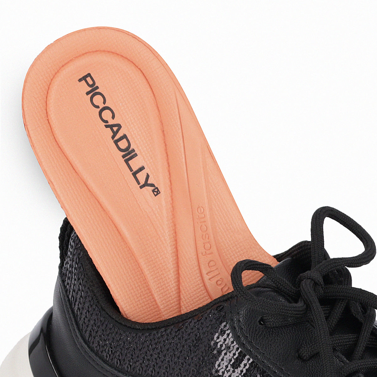 plantilla para fascitis plantar para tenis color negro