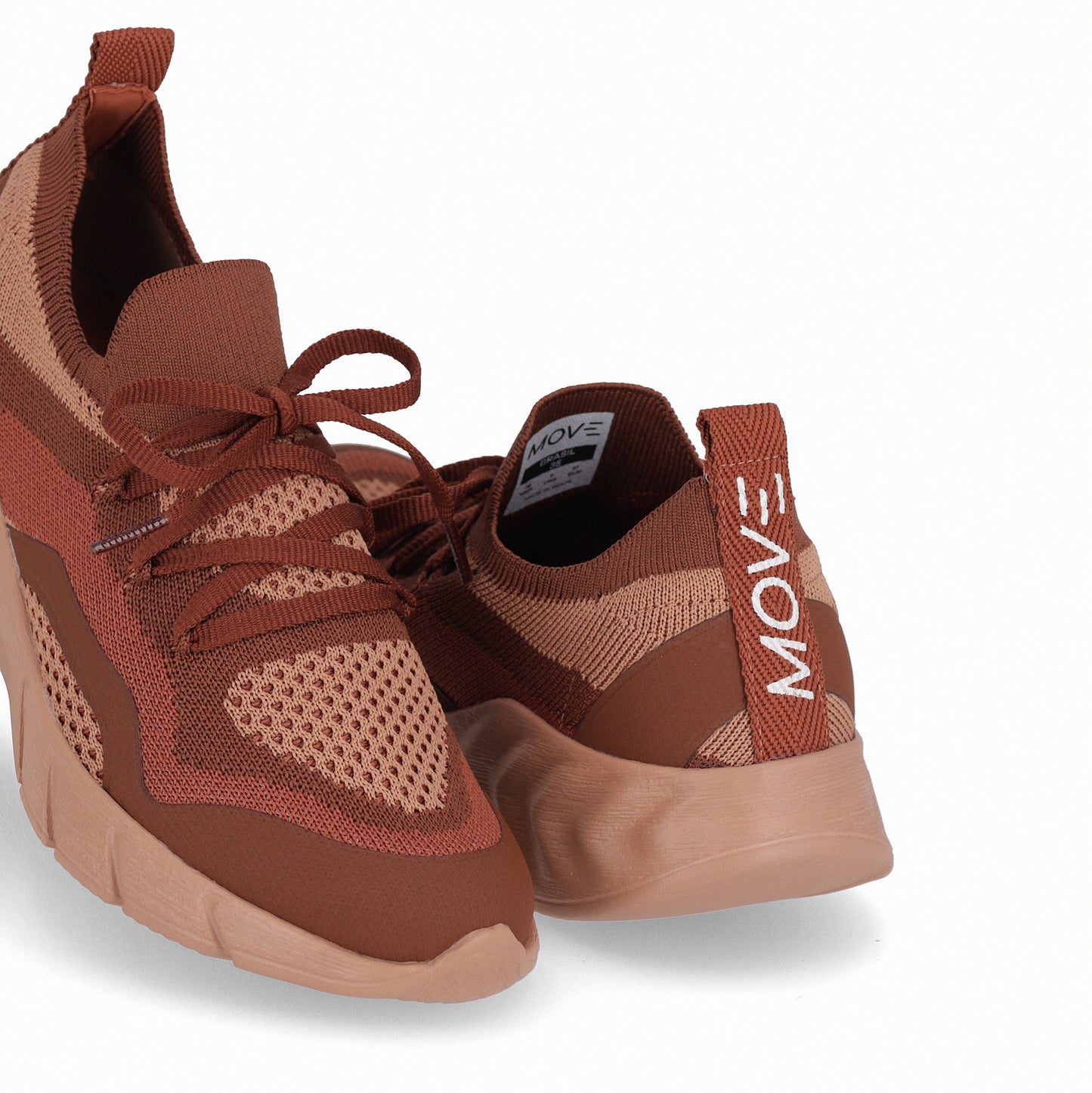 Tenis de tela elástica con agujetas para mujer - MOVE