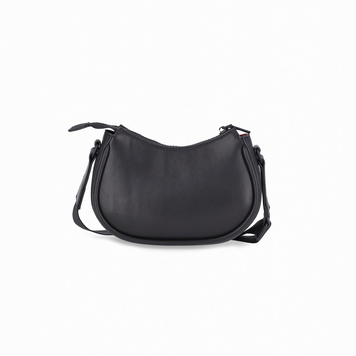 Bolsa crossbody suave con correa ancha