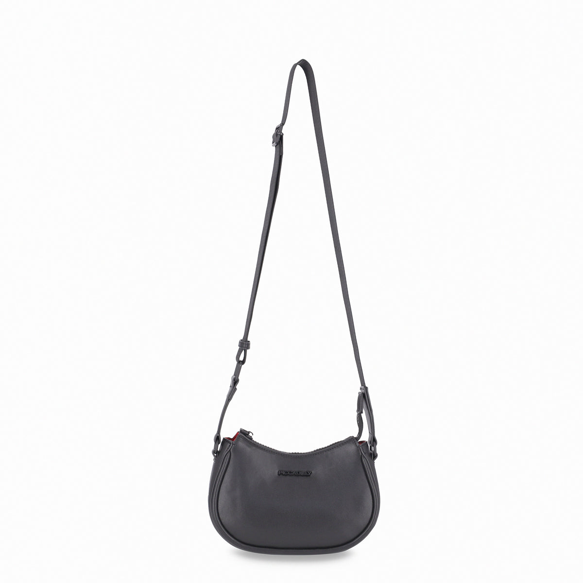 Bolsa crossbody suave con correa ancha