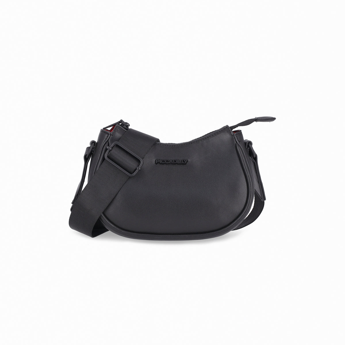 Bolsa crossbody suave con correa ancha