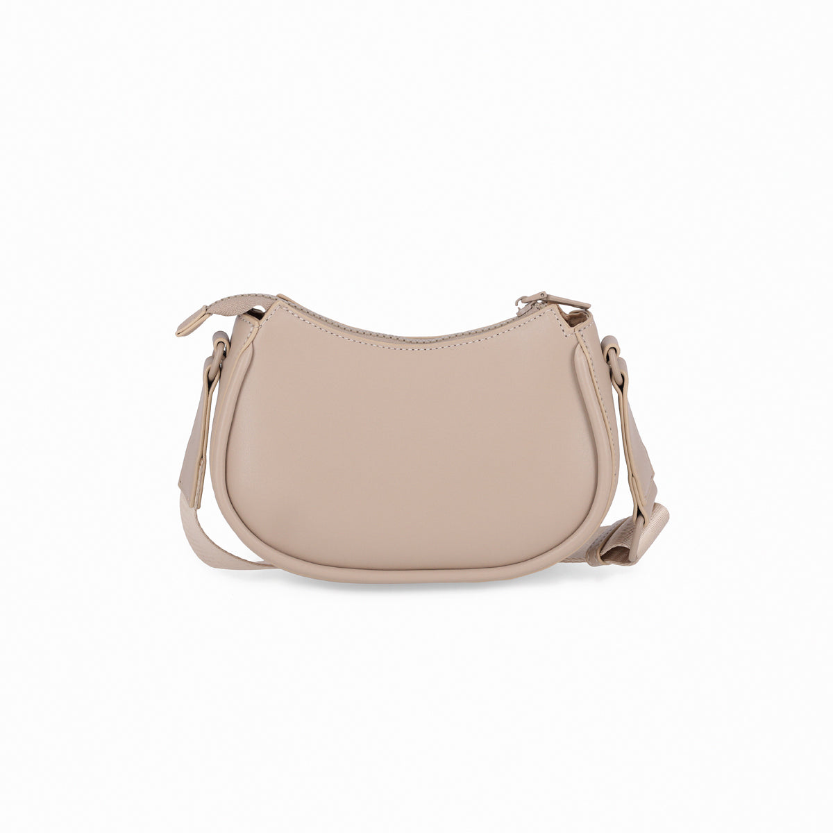 Bolsa crossbody suave con correa ancha